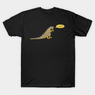 Tyrannosaurus Rex Saying Hello Art T-Shirt